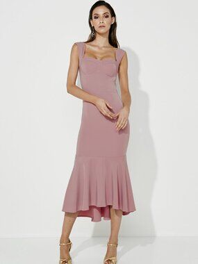 Mossman A Touch Of Romance Midi Dress Blush Pink Size US 6